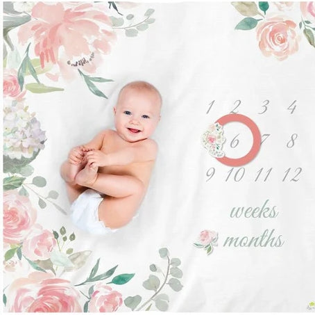 Cutie Captures™ Milestone Blanket Floral