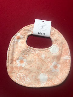 Peach Flowers Bib