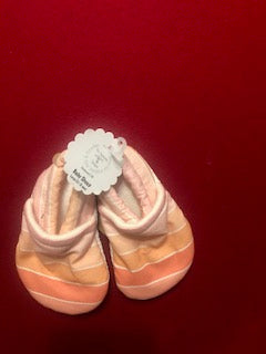 Pink to Orange Stripe Shoes