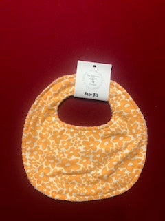 Groovy Orange Daisy Bib