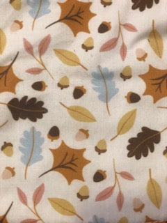 Falling Leaves and Acorns Bib