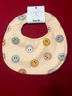 Colorful Smiley Faces Bib