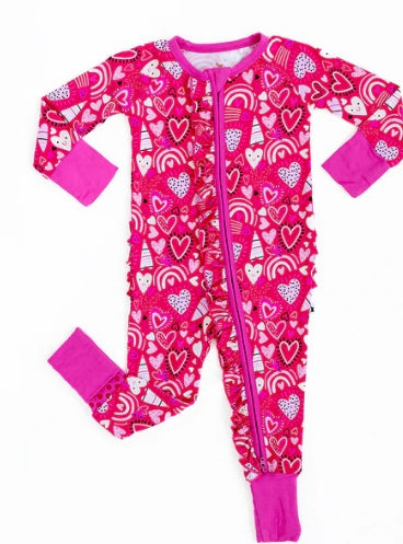 Kiki + Lulu I Pink I Love You Convertible Footies