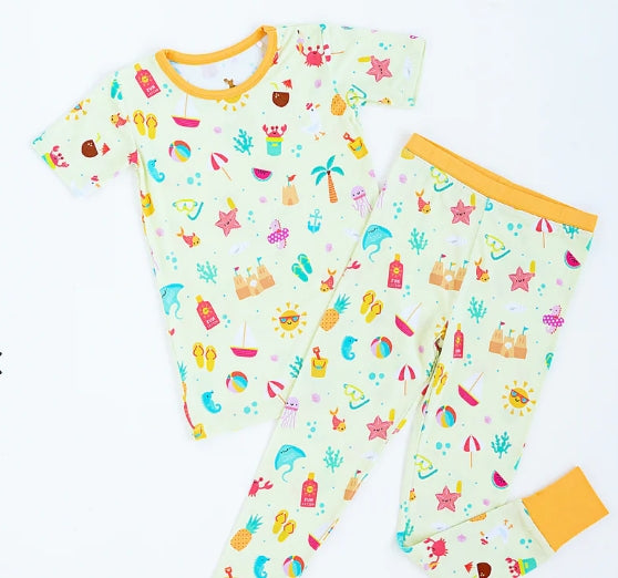 Kiki+Lulu BEACHES 'N DREAMS SHORT SLEEVE PAJAMAS