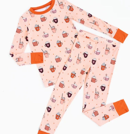 Kiki + Lulu Mugs and Kisses Long Sleeve Pajamas